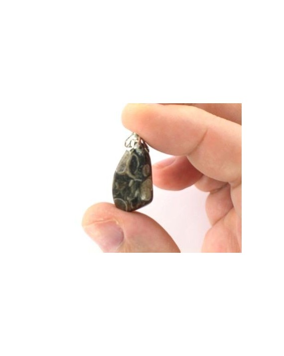 Pendentif agate fossile