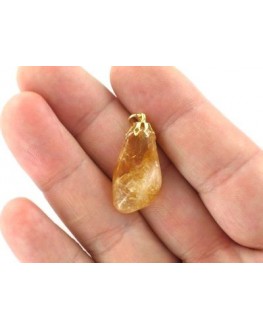 Citrine - Pendentif Pierre roulée