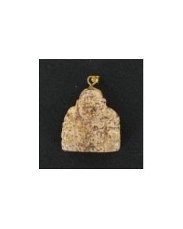 Pendentif - Jaspe paysage - Bouddha